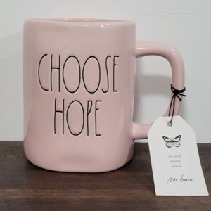 Rae Dunn Pink 'Choose Hope' Mug